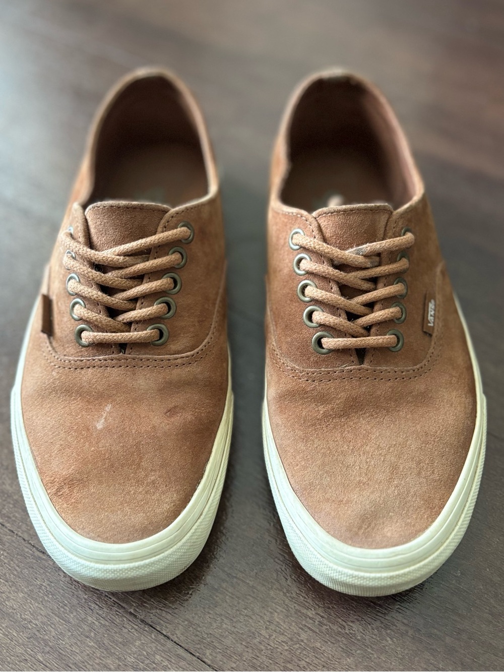 Vans Tobacco Brown Suede Low Top Sneakers Unisex 7M 8.5W